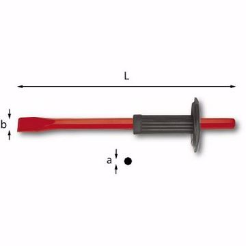 Immagine di Scalpello per muratori con paramano 300 mm 360 A USAG