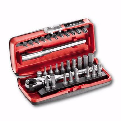 Immagine di ASSORTIMENTO INSERTI CON CRICCHETTO REVERSIBILE 606 1/4 SK USAG