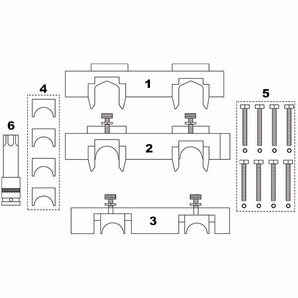 Kit Allineamento Albero A Camme E Motore DAYUAN Per Fiat 1.2 E 1.4 (500, Punto, Panda, Ecc.)