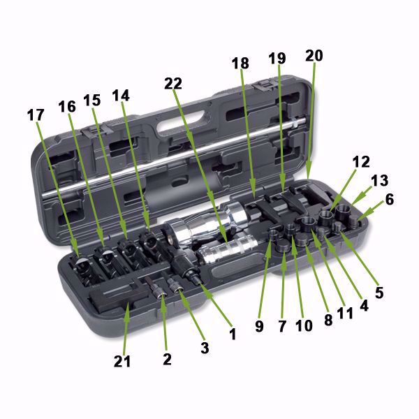 BEST 14PC Injection Puller Tool Bosch Delphi Deso Siemens - Foto 9